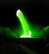 Blush Neo Elite Omnia 7 Inch Dildo Glow In The Dark Neon Green