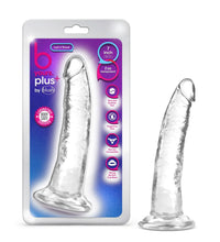 Blush B Yours Plus Realistic G-Spot Clear 7.5In Dildo with Suction Cup