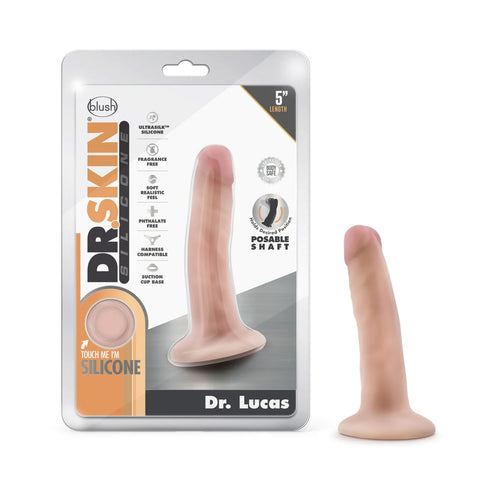 Blush Dr. Skin Silicone Dr. Lucas 5.5 Inch Scution Cup Dildo