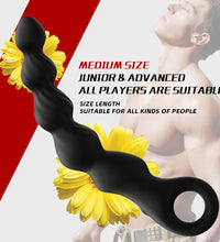 YEAIN Liquid Silicone Vibrating Progressive Anal Beads Ball Prostate Massager