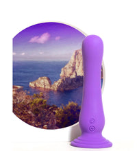 Blush Impressions Ibiza Curved G-Spot Plum 7.75-Inch Vibrating Dildo