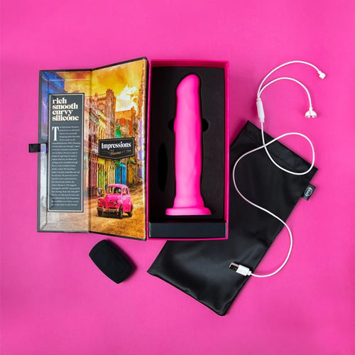 Blush Impressions Havana Pink 8-Inch Long Rechargeable Vibrating Dildo