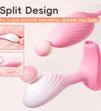 Venusfun App Controlled Egg Vibrators Dual Motor G-spot and Anal Stimulator for Couples