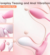 Venusfun App Controlled Egg Vibrators Dual Motor G-spot and Anal Stimulator for Couples