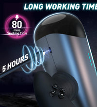 Automatic Thrusting Male Masturbator with Double Handle & Phone Holder