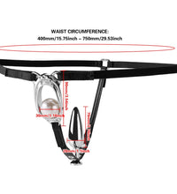 Venusfun BDSM Chastity Harness with G Spot Beads and Anal Plug Adjustable for Female Couples