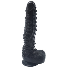 FAAK 10 Inch G-spot Dildo Wave Textured Penis with Suction Cup