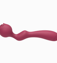 Double Ended G-spot Vibrator Rose Bud Clitoral Stimulator