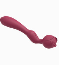 Double Ended G-spot Vibrator Rose Bud Clitoral Stimulator