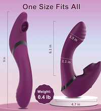 Double Ended Rotating G-Spot Tongue Licking Vibrator