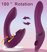 Double Ended Rotating G-Spot Tongue Licking Vibrator