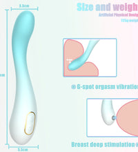 Double Head Vibrating G-spot & Sucking Clitoral Stimulator