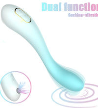 Double Head Vibrating G-spot & Sucking Clitoral Stimulator