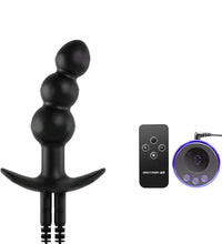 Electric Shock Butt Plug Anal Beaded Prostate Massager with Remote Control