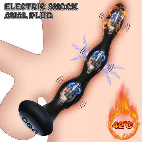 Electric Shock Butt Plug Anal Plug Vibrator Anal Bead