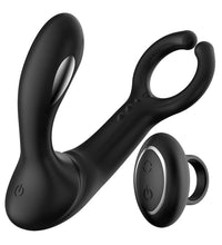 Electric Shock Prostate Massager Vibrating Cock Ring with Remote