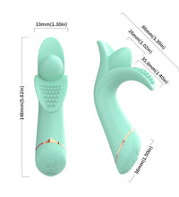 Double Ended G-spot & Clit Vibrator Vibrating Anal Toy