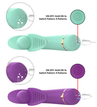 Double Ended G-spot & Clit Vibrator Vibrating Anal Toy