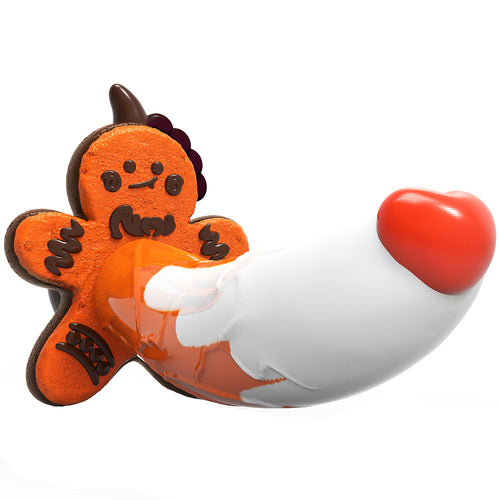 Gingerbread Man Silicone Dildo with Suction Cup Christmas Themed Sex Toy