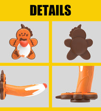 Gingerbread Man Silicone Dildo with Suction Cup Christmas Themed Sex Toy