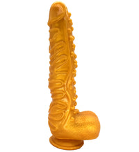 FAAK 10 Inch G-spot Dildo Wave Textured Penis with Suction Cup