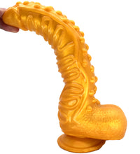 FAAK 10 Inch G-spot Dildo Wave Textured Penis with Suction Cup