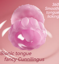 Jellyfish 360° Tongue Licking Clit Vibrator with LED Rainbow Colors