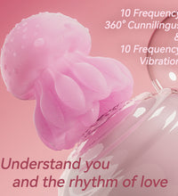 Jellyfish 360° Tongue Licking Clit Vibrator with LED Rainbow Colors