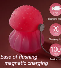 Jellyfish 360° Tongue Licking Clit Vibrator with LED Rainbow Colors