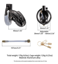 LOCKINK Outlaw Chastity Penis Cage & Urethral Sounding with Keys