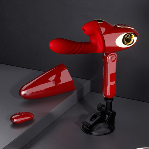 Leten Thrusting & Sucking Sex Machine with Suction Cup & Remote Control