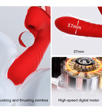 Leten Thrusting & Sucking Sex Machine with Suction Cup & Remote Control