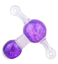 Venusfun BDSM Ball Gag with Liquid Silicone Glass Bead Adjustable Mouth Gag for Couples