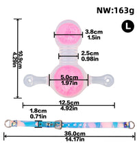 Venusfun BDSM Ball Gag with Liquid Silicone Glass Bead Adjustable Mouth Gag for Couples