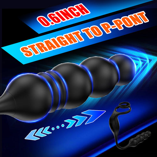 Venusfun Vibrating Cock Ring & Anal Plug 3 in 1 Male Prostate Massager