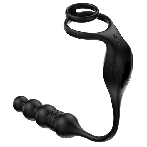 Prostate Massager Vibrating Cock Ring Anal Plug Prostate Vibrator