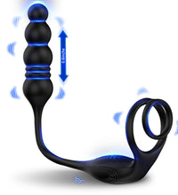 Prostate Massager Vibrating Cock Ring Anal Plug Prostate Vibrator