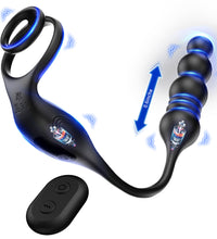 Prostate Massager Vibrating Cock Ring Anal Plug Prostate Vibrator