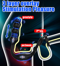 Prostate Massager Vibrating Cock Ring Anal Plug Prostate Vibrator