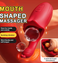 Mouth Kissing Tongue Toy Clitoral & G-spot Vibrator