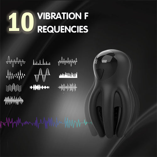 Octopus Penis Trainer Vibrator Prolong Endurance Tentacle 3D Massage Beads Glans Stimulator