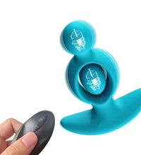 Pagoda Anal Beaded Vibrating Butt Plug with Remote Control