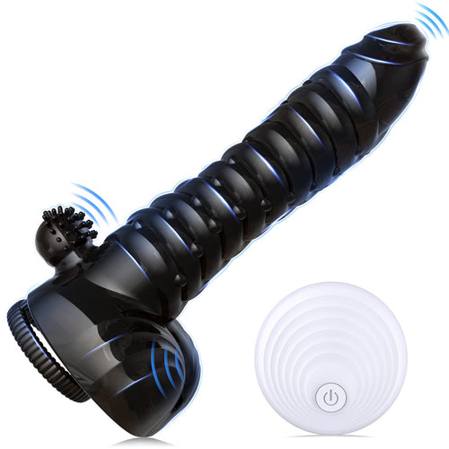 Venusfun Vibrating Silicone Penis Sleeve Threaded with Remote Control