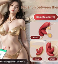 Red Tongue Wearable G-spot Vibrator Clitoral Stimulator with App Control