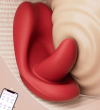 Red Tongue Wearable G-spot Vibrator Clitoral Stimulator with App Control