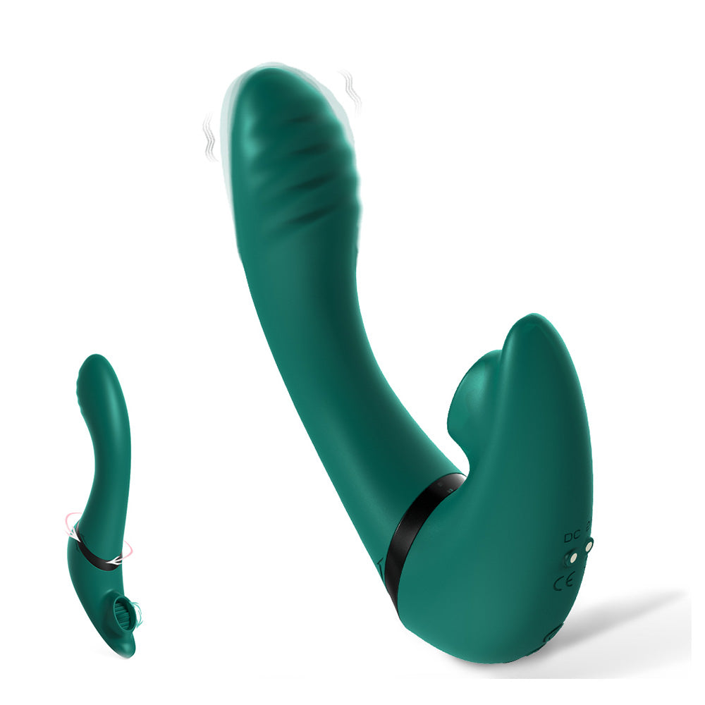 Double Ended Rotating G-Spot Tongue Licking Vibrator Sex Toy VenusFun-UK Double Ended Rotating G-Spot Tongue Licking Vibrator Sex Toy VenusFun-UK