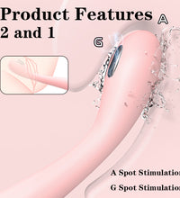 S-Hande 2 in 1 Electric Shock G-spot Vibrator