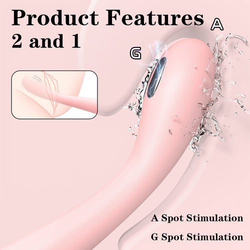 S-Hande 2 in 1 Electric Shock G-spot Vibrator