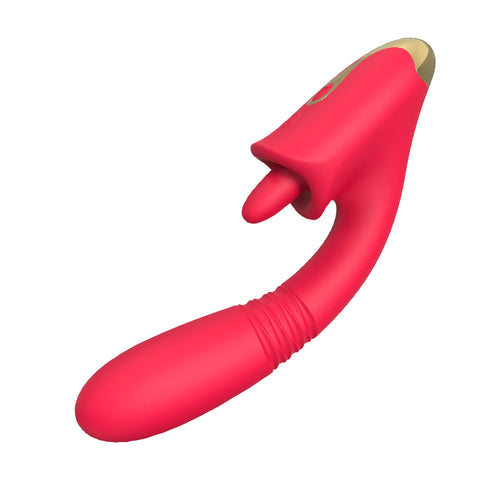 S-Hande Luxury Thrusting Vibrator with Tongue Licking