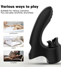 S-Hande Finger Vibrator With Tongue Lick Sucking Clitoral